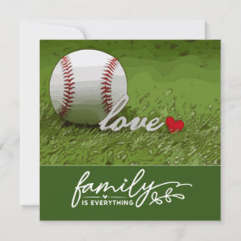 A Família Baseball é tudo com amor em verde