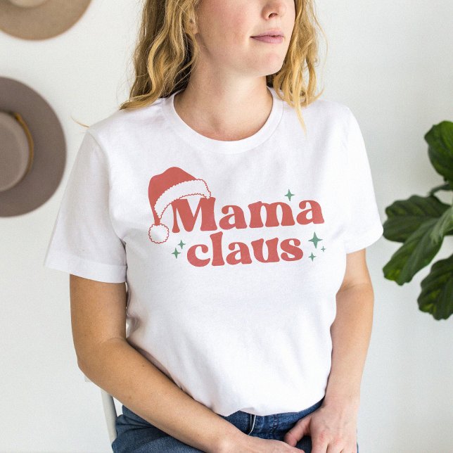 A Família Engraçada Mãe Claus T-Shirt (Criador carregado)