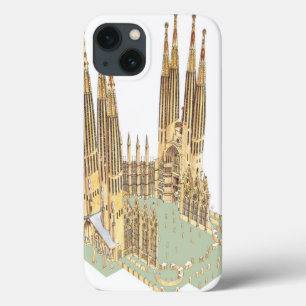 A família santamente Antonio Gaudi. Espanha de