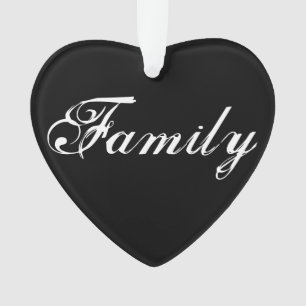 A "família significa" o ornamento do coração