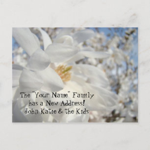 A família Your Name tem cartões postais New Addres