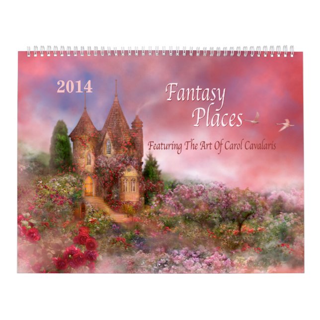 A fantasia coloca o calendário 2014 da arte (Capa)