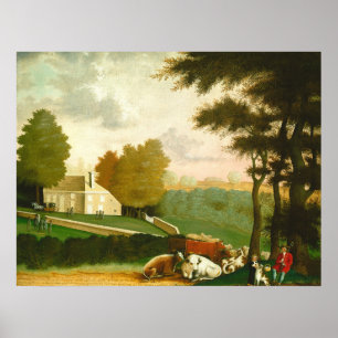 A Fazenda Cornell - Edward Hicks Fine Art Poster