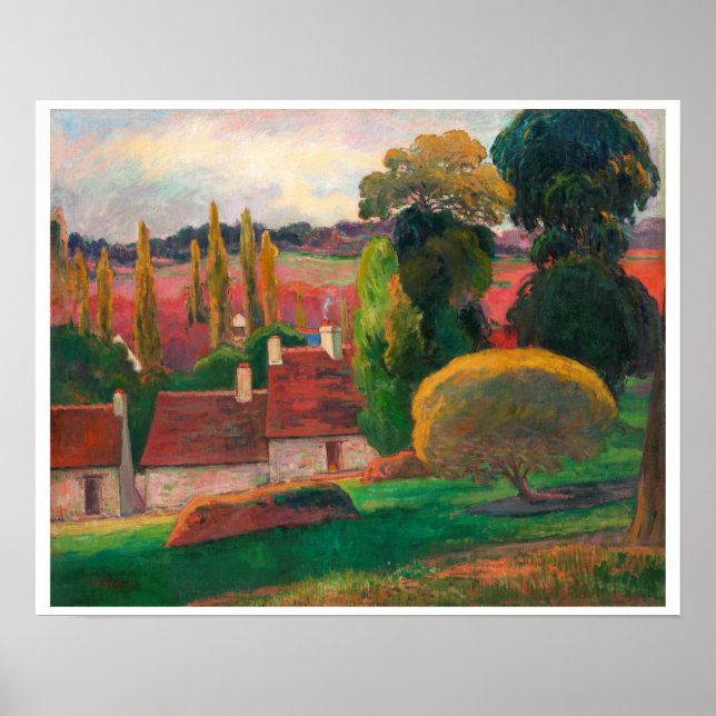 "A FAZENDA IN BRITTANY" PAUL GAUGUIN POSTER 1894 (Frente)