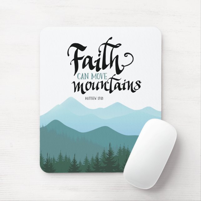 A fé pode mover montanhas, Mousepad (Com mouse)
