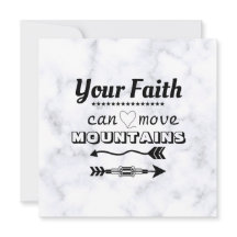 A Fé Pode Mover Montanhas Placa Simples Inspiracio