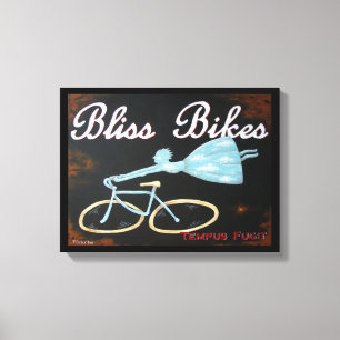 A felicidade Bikes canvas por Biddybrain
