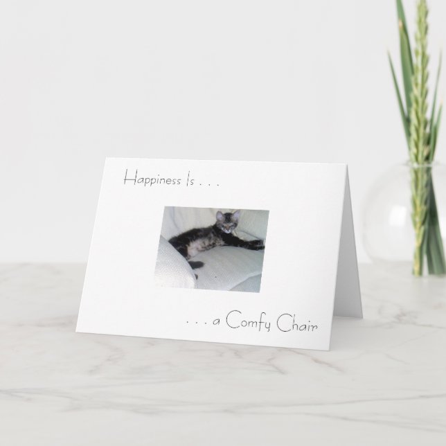 "A Felicidade É. . ." Cartão de Saudação (Frente)