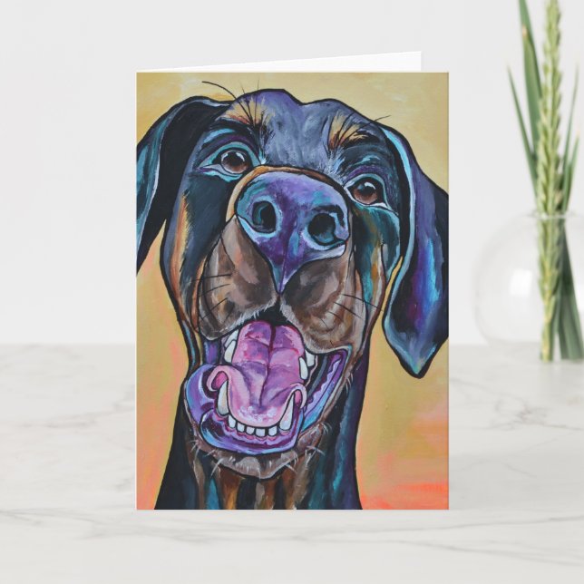 A felicidade é um cartão do cão (Frente)