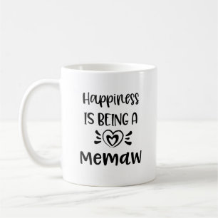 A felicidade está sendo uma caneca de café da av