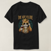 A Feline VIP – Camiseta Real Engraçada de Gato