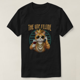 A Feline VIP – Camiseta Real Engraçada de Gato
