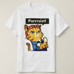 A feminista da camisa de Purrrsist resiste