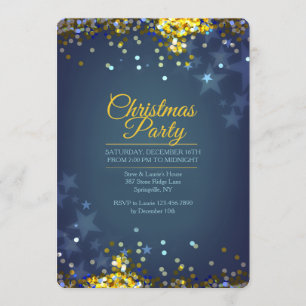 A festa de Natal Sparkles convite