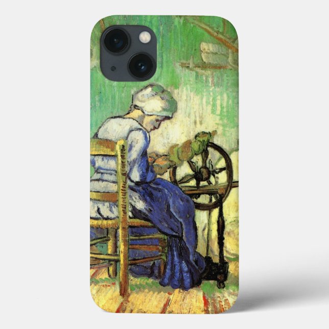 A Fiandeira por Vincent van Gogh (Verso)
