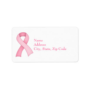A fita cor-de-rosa da consciência etiqueta 0001