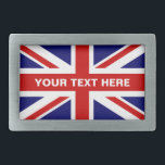A fivela de cinto britânica | da bandeira de Union<br><div class="desc">Fivela de cinto britânica da bandeira de Union Jack. Bandeira inglesa do orgulho de Reino Unido BRITÂNICO Grâ Bretanha. Acessório de forma na moda para mulheres dos homens e miúdos adolescentes.</div>