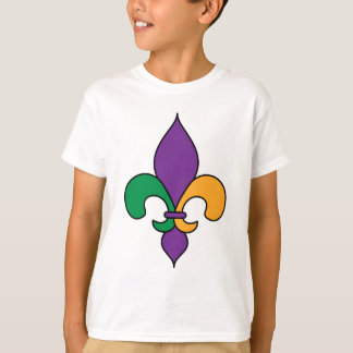 A flor de lis do carnaval caçoa o t-shirt