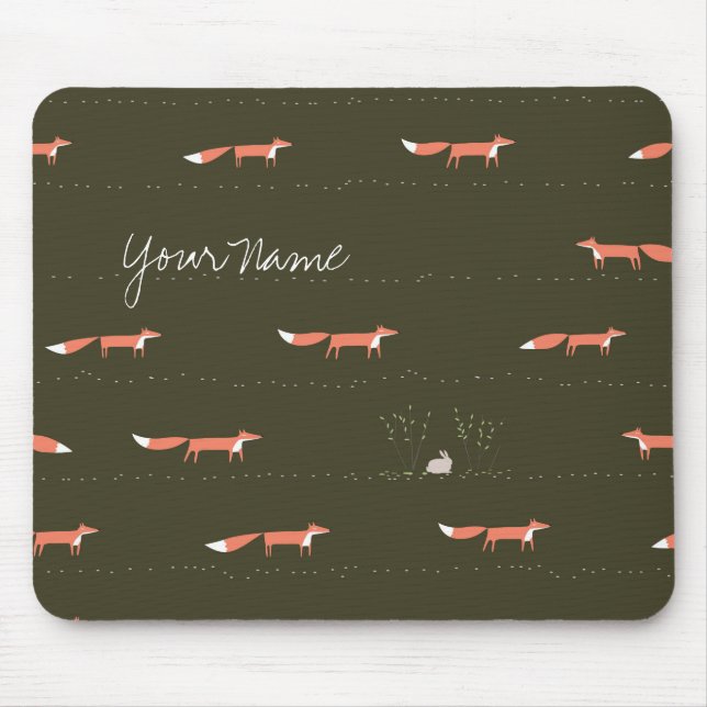 A floresta Foxes Mousepad (Frente)