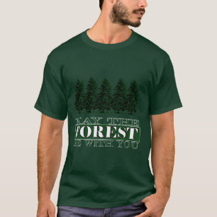 A floresta seja com você camisetas engraçadas