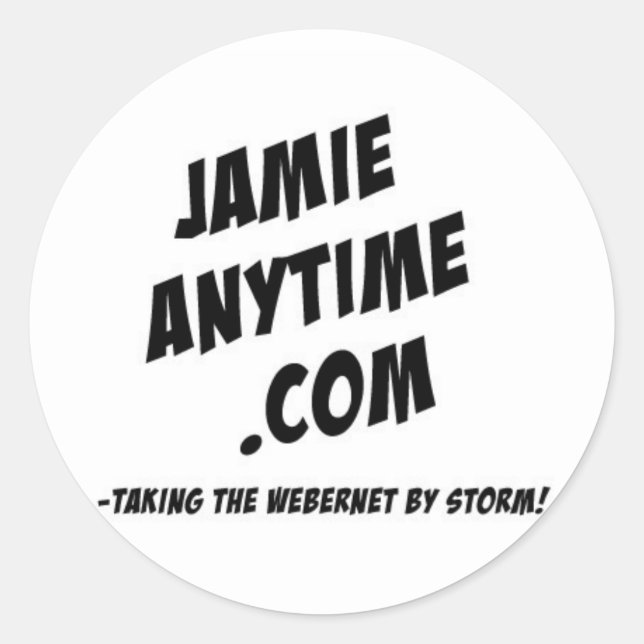 A folha de adesivos Jamie Anytime (Frente)