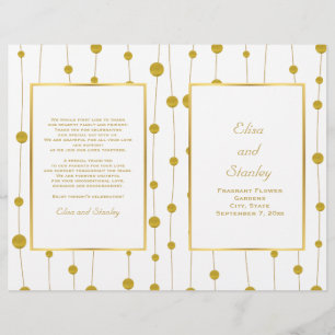 A folha Dourado perla casamento moderno o programa