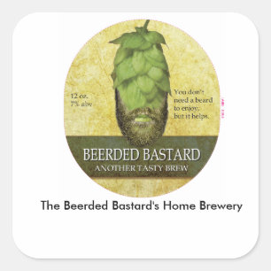 A folha Home da etiqueta da cervejaria do bastardo