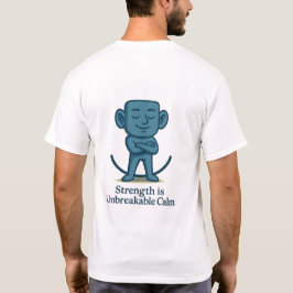 A Força É Uma Camiseta Calma Inquebrável - Motivac