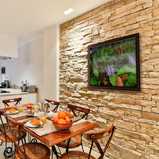 A fortuna é sabedoria fictícia dizendo poster (Criador carregado)