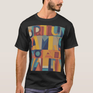 "A Fortune Favorece A Riqueza." Camisa Negra Mascu