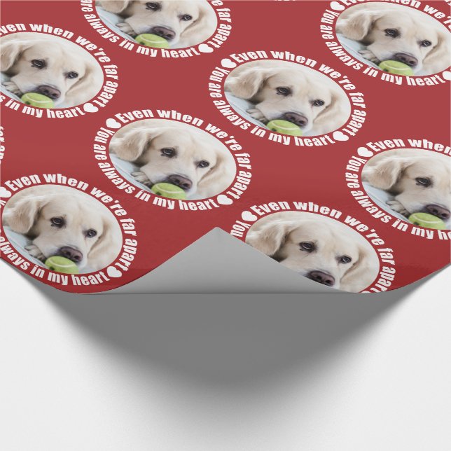 A FOTO de papel de embrulho com amor (Ponta)