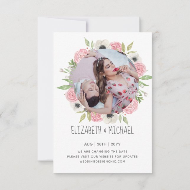 A FOTO Moderna Altera A Linha Ffloral De Data (Frente)