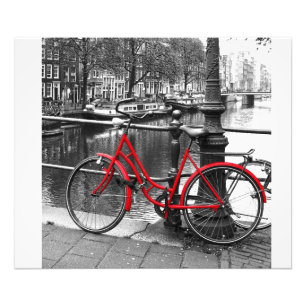 A foto vermelha da arte da bicicleta 1