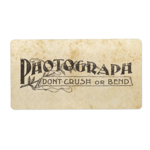 A fotografia não dobra nem não quebra etiquetas