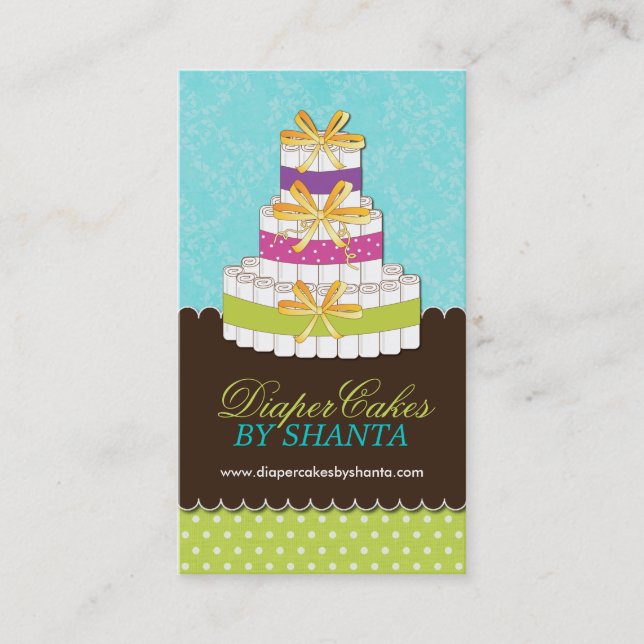 A fralda endurece cartões de visitas (Frente)