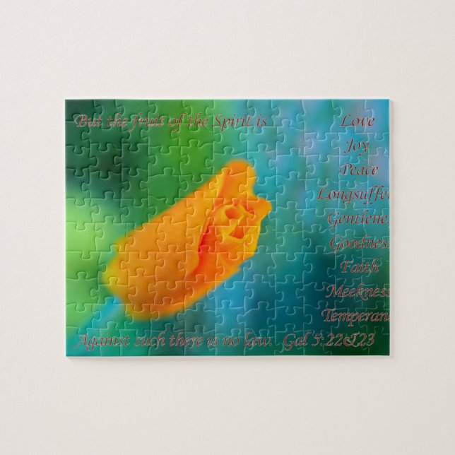 A fruta do espírito é quebra-cabeça do amor… (Horizontal)