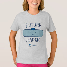 A futura líder sorrindo T-shirt das raparigas dos 