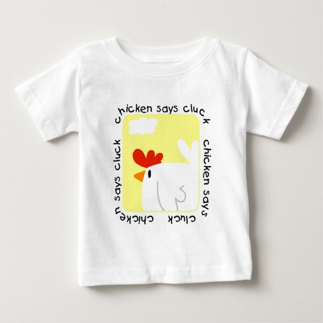 A galinha diz o camiseta e os presentes do Cluck (Frente)
