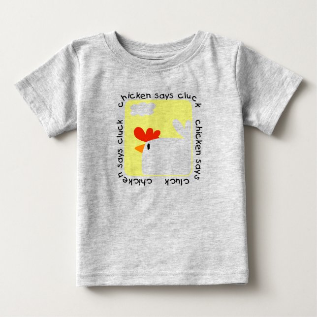 A galinha diz o camiseta e os presentes do Cluck (Frente)
