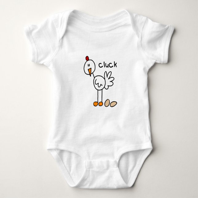 A galinha diz o camiseta e os presentes do Cluck (Frente)
