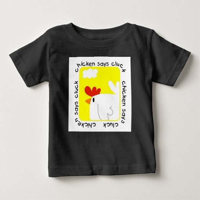 A galinha diz t-shirt da fazenda do Cluck (Frente)