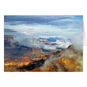 A garganta nubla-se o cartão vazio da arizona do