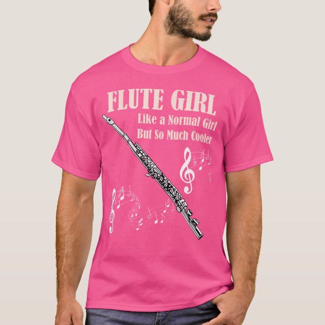 A Garota Da Flauta Camisa Como Uma Gripe Normal, M (Frente)