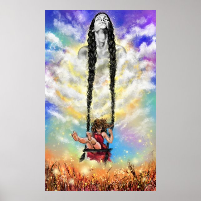 A Garota Em Mim Poster - Sentimento - Pintura (Frente)