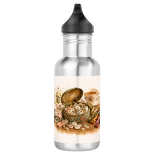 A Garrafa de Água de Lata com Botão
