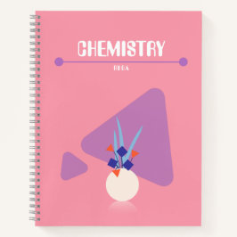 A geometric floral Notebook with whimsical colours