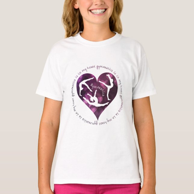 A ginástica está em meu t-shirt do Raglan das (Frente)