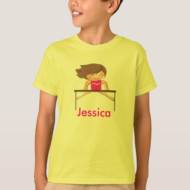 A ginástica personalizada caçoa camisas (Frente)