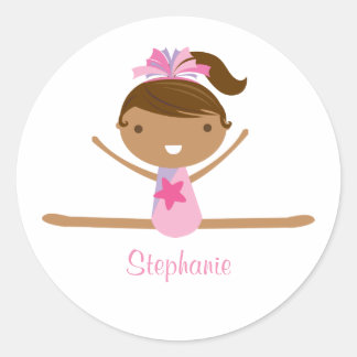 A ginástica personalizada dividiu os autocolantes