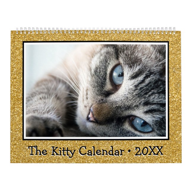 A Glitter Dourada do Calendário do Gatinho (Capa)
